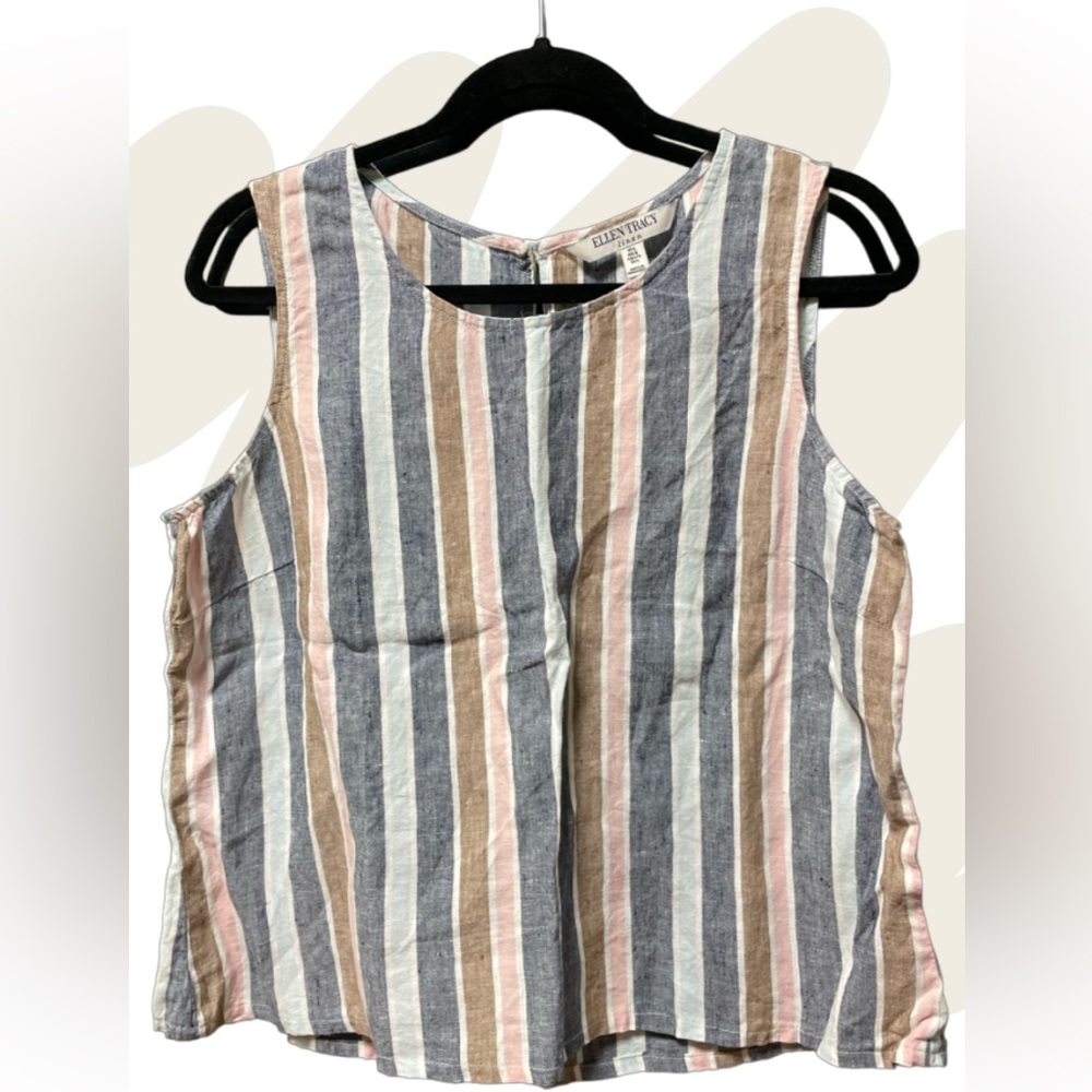 Ellen Tracy Linen blouse